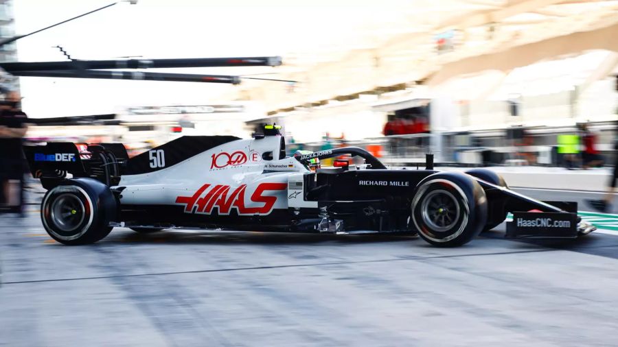 Mick Schumacher (Haas F1 Team) beim Freien Training zum Abu-Dhabi-GP der Formel 1.