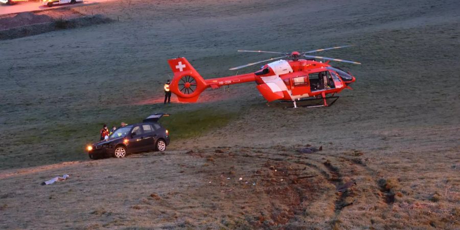 Selbstunfall – Autofahrer unbestimmt verletzt