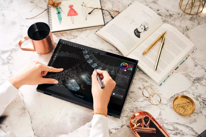 Das Ultrabook eignet sich perfekt für's Homeoffice. Homeoffice