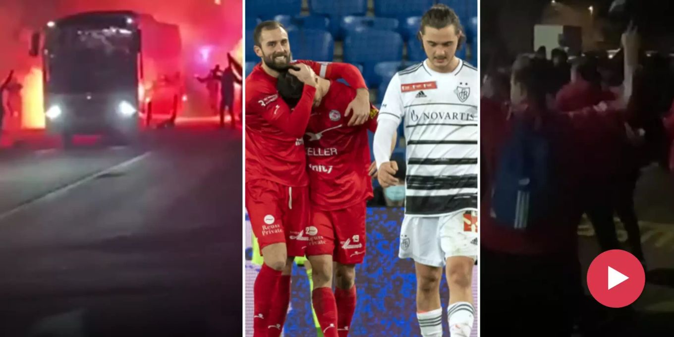 Nau Raj FC Basel: Winterthur-Fans empfangen Spieler-Bus frenetisch | Nau.ch