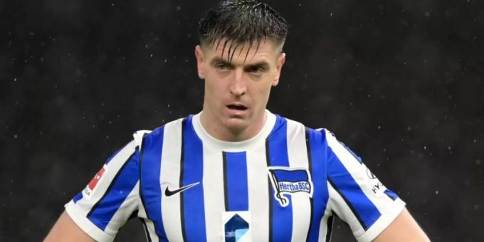 Krzysztof Piatek spielt seit einem Jahr für Hertha BSC. Foto: Soeren Stache/dpa-Zentralbild/ZB Krzysztof Piatek spielt seit einem Jahr für Hertha BSC. Foto: Soeren Stache/dpa-Zentralbild/ZB