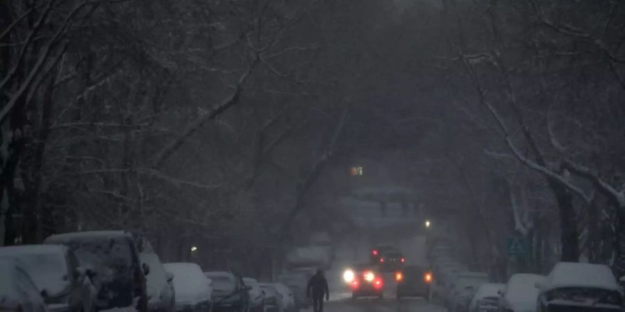 Schnee in Madrid