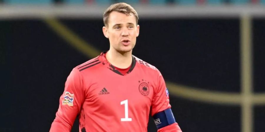 Manuel Neuer absolvierte gegen die Ukraine sein 95. Länderspiel für die Fussball-Nationalmannschaft. Foto: Robert Michael/dpa-Zentralbild/dpa