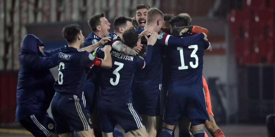Die Schotten haben sich für die EM qualifiziert. Foto: Predrag Milosavljevic/XinHua/dpa