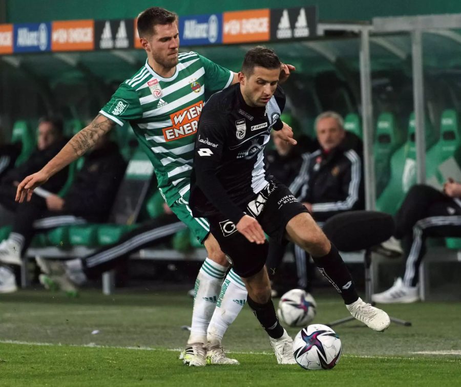 Thorsten Schick (l.) im Spiel gegen Sturm Graz.