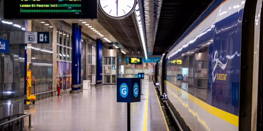 Brexit - Eurostar am Bahnhof in Brüsssel