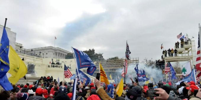 Militante Trump-Fans in Washington Militante Trump-Fans in Washington