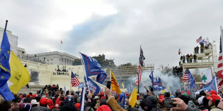 Militante Trump-Fans in Washington