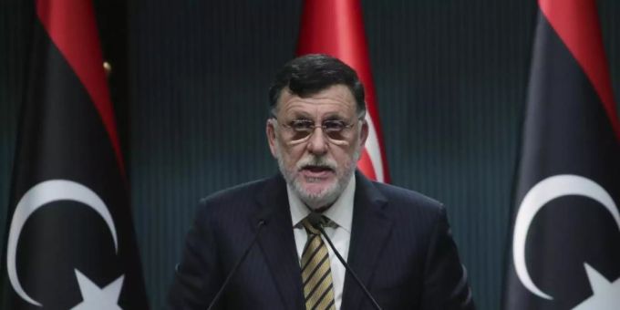 Libyens amtierender Regierungschef Fajis al-Sarradsch ist offenbar bereit, die Macht an Übergangsministerpräsident Abdul Hamid Dbaiba sowie ein dreiköpfiges Präsidium abzugeben. Foto: Uncredited/Turkish Presidency/AP/dpa Libyens amtierender Regierungschef Fajis al-Sarradsch ist offenbar bereit, die Macht an Übergangsministerpräsident Abdul Hamid Dbaiba sowie ein dreiköpfiges Präsidium abzugeben. Foto: Uncredited/Turkish Presidency/AP/dpa