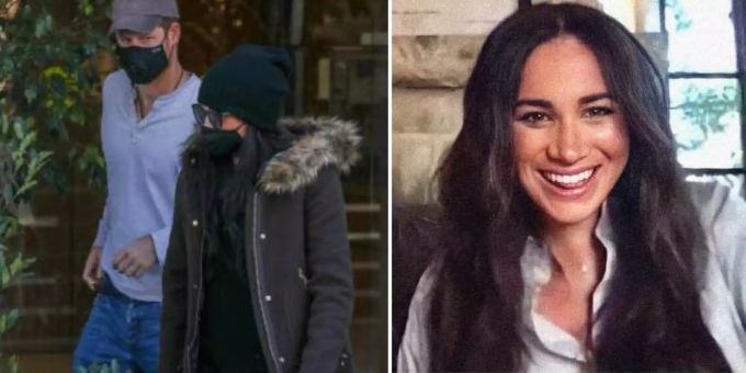 Jacke & Schulter-Bild - So versteckte Meghan Markle ihren Baby-Bauch