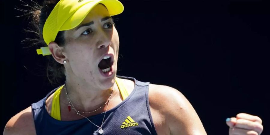 Steht nach einem starken Auftritt im Achtelfinale: Garbiñe Muguruza. Foto: Dave Hunt/AAP/dpa