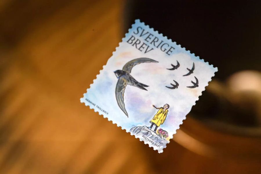 Climate activist Thunberg appears on Swedish postal stamp