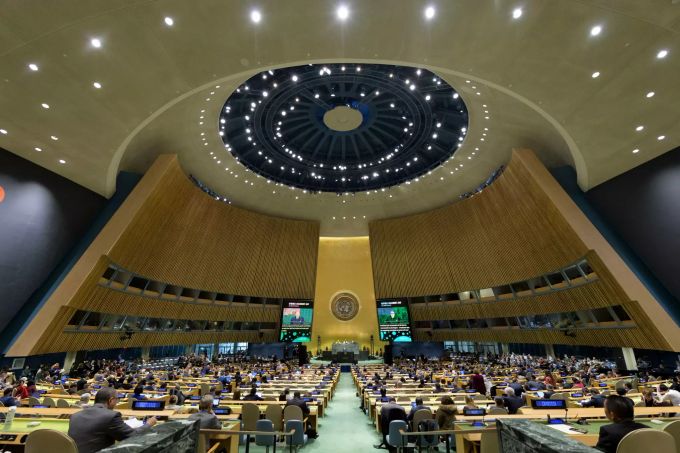 Ein Überblick der die Sitzung der UNO-Generalversammlung am 30. Jahrestag der Verabschiedung der Konvention über Kinderrechte. Vor der Generaldebatte der UN-Vollversammlung