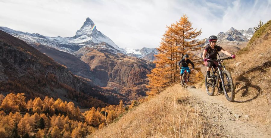 Biketrail Mountainbike Zermatt Matterhorn