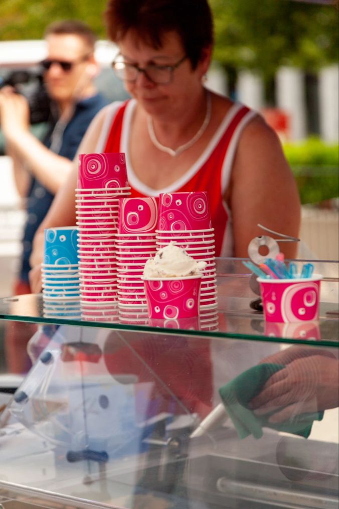 Auf Ice Cream kann in diesem heissen Tag nicht verzichtet werden.