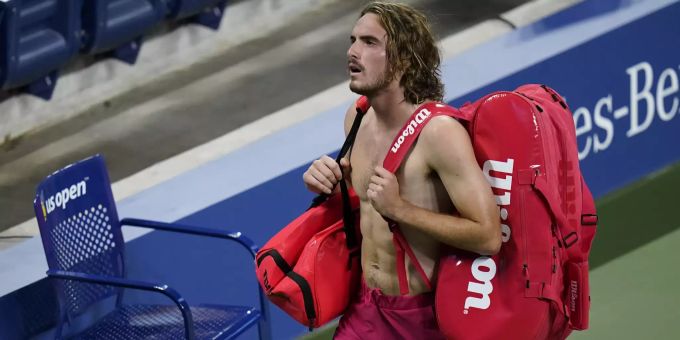 Stefanos Tsitsipas ist bei den US Open ausgeschieden. US Open Tsitsipas