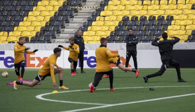 YB bereitet sich auf das Europa-League-Spiel gegen Rom vor. YB