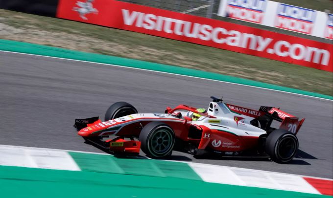 Mick Schumacher (Prema Powerteam, Formel 2) im Rahmen des Toskana-GP der Formel 1. Formel 1 Mick Schumacher