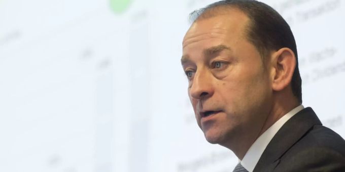 André Rüegg, CEO der Bellevue Group, spricht an einer Medienkonferenz. Bellevue Group