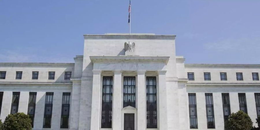 Der Hauptsitz der US-Notenbank Federal Reserve in Washington. Foto: Pablo Martinez Monsivais/AP/dpa