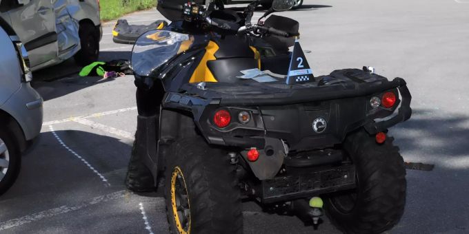Unfall mit Quad. quad