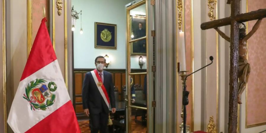 Präsident Martín Vizcarra