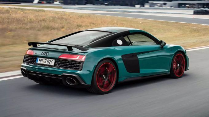 Man sollte keine Rot-Grün-Schwäche haben, sonst entgehen die Details des Audi R8 green hell. Audi R8 green hell