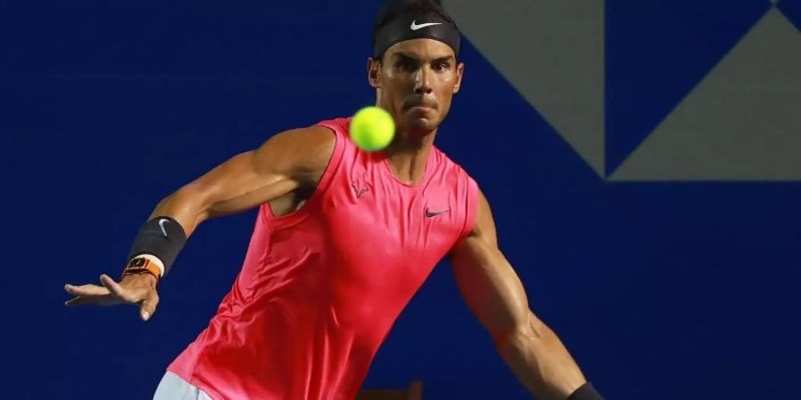 Rafael Nadal gibt nach über einem halben Jahr Corona-Pause in Rom sein Comeback. Foto: Francisco Estrada/NOTIMEX/dpa