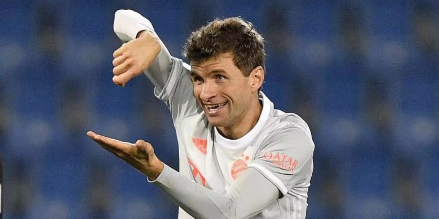 Ist in einer überragenden Form: Bayern-Profi Thomas Müller. Foto: Martin Meissner/AP-Pool/dpa