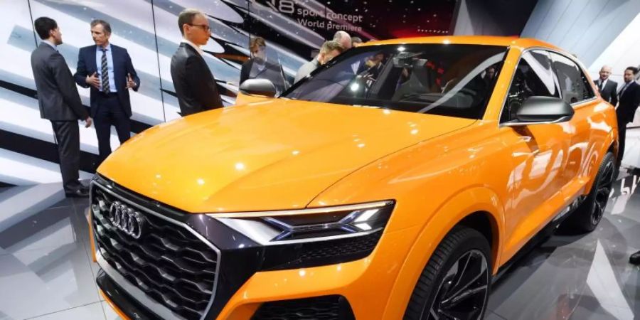 Ein Audi Q8 sport concept auf dem Genfer Autosalon. Foto: picture alliance / Uli Deck/dpa