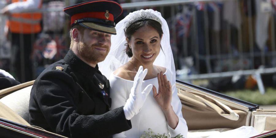 Prinz Harry und Meghan Markle bei ihrer Hochzeit.