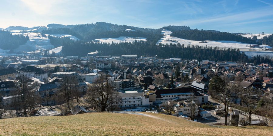 Blick auf Langnau im Emmental.