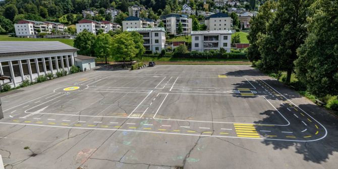 Verkehrsgarten beim Schulhaus