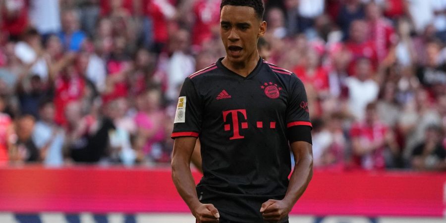 Mit drei Toren in den ersten beiden Liga-Spielen einer der herausragenden Spieler beim FC Bayern: Jamal Musiala.