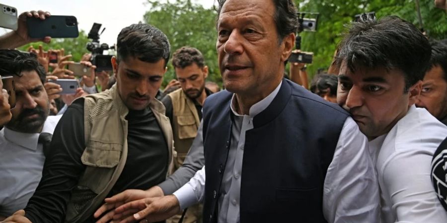 Pakistans Ex-Regierungschef Imran Khan am 25. August