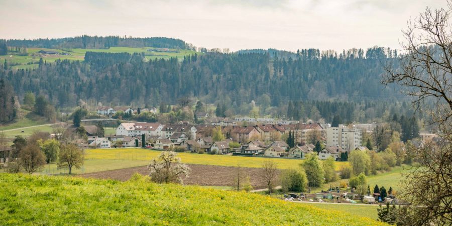 Blick auf die Gemeinde Zell ZH im Bezirk Winterthur.