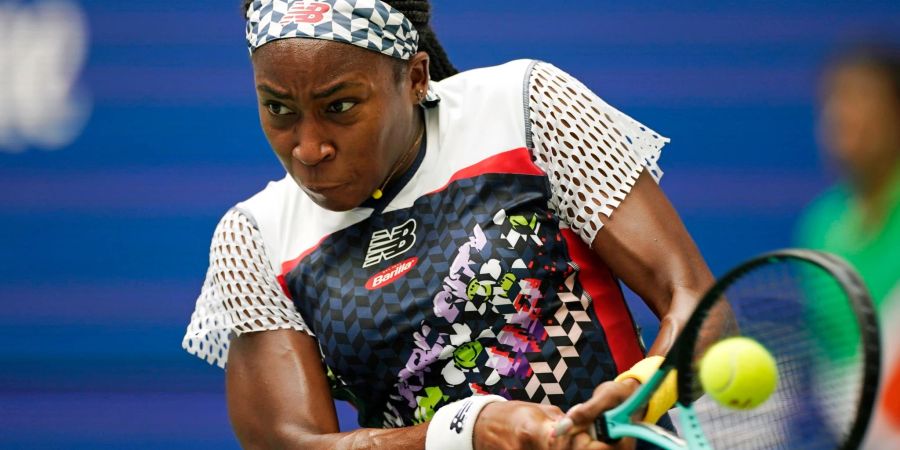 Coco Gauff in Aktion.