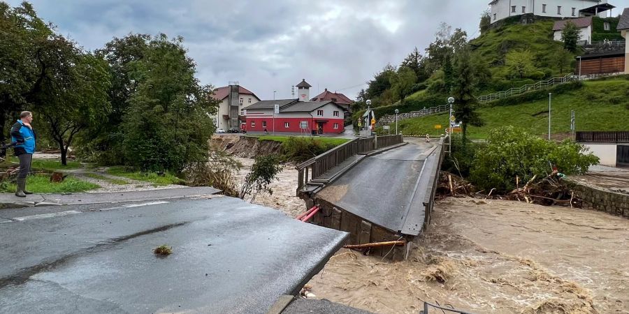 Unwetter in Slowenien