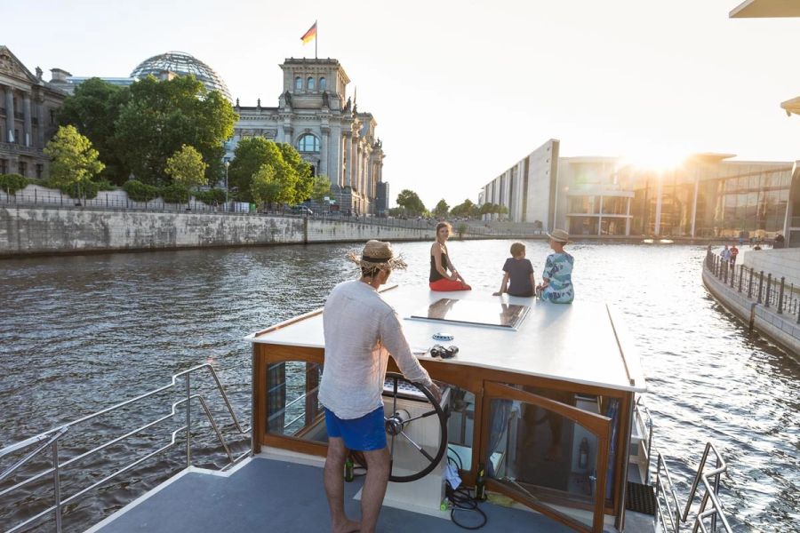 Ein Hausboot in Berlin