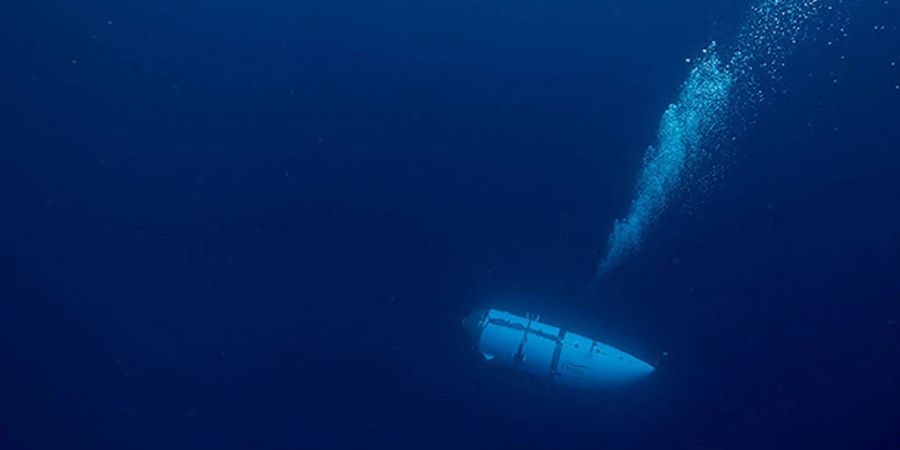 HANDOUT - Dieses undatierte von OceanGate zur Verfügung gestellte Foto zeigt zeigt das Tauchboot «Titan». Foto: Oceangate/ZUMA Press Wire Service/dpa - ACHTUNG: Nur zur redaktionellen Verwendung im Zusammenhang mit der aktuellen Berichterstattung und nur mit vollständiger Nennung des vorstehenden Credits