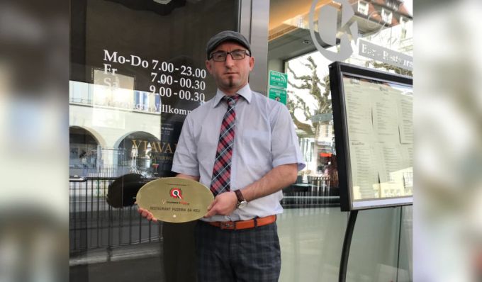 Lazer Dedaj, Geschäftsführer vom Restaurant Da Keli in Bern. Da Keli