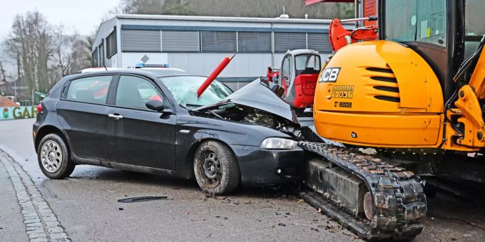 Suchaktion nach Alleinunfall