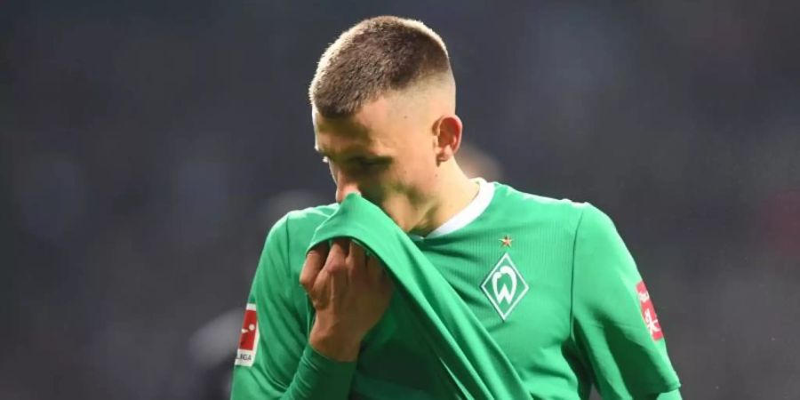 Maximilian Eggestein und der SV Werder Bremen warten seit acht Spielen auf einen Sieg. Foto: Carmen Jaspersen/dpa