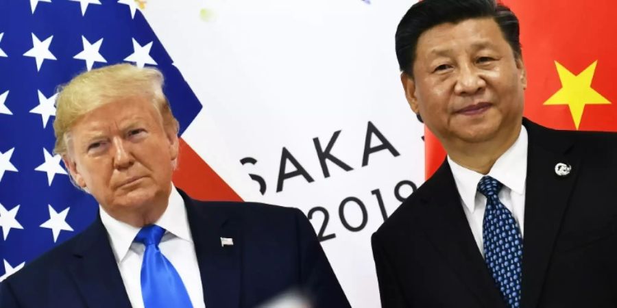 Die Präsidenten Donald Trump und Xi Jinping im Juni in Japan