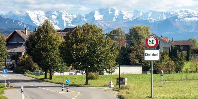 Ortsschild - Kirchdorf Ortsschild - Kirchdorf
