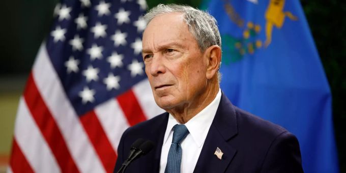 Michael Bloomberg, ehemaliger New York City Bürgermeister, spricht bei einer Pressekonferenz bei einer Waffenkontrollveranstaltung in Las Vegas. Bloomberg L.P.