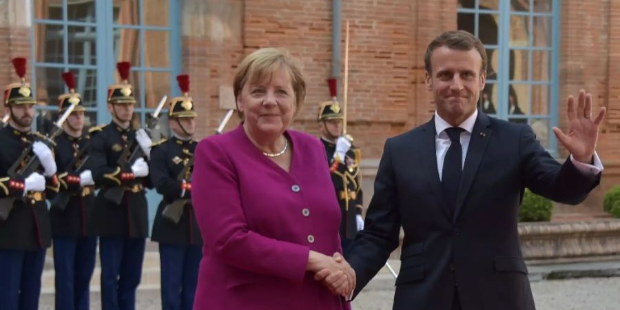 Uneins beim Balkan: Merkel und Macron