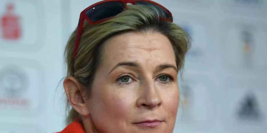 Claudia Pechstein fühlt sich vom Eisschnelllauf-Bundestrainer schlecht behandelt. Foto: Hendrik Schmidt/zb/dpa