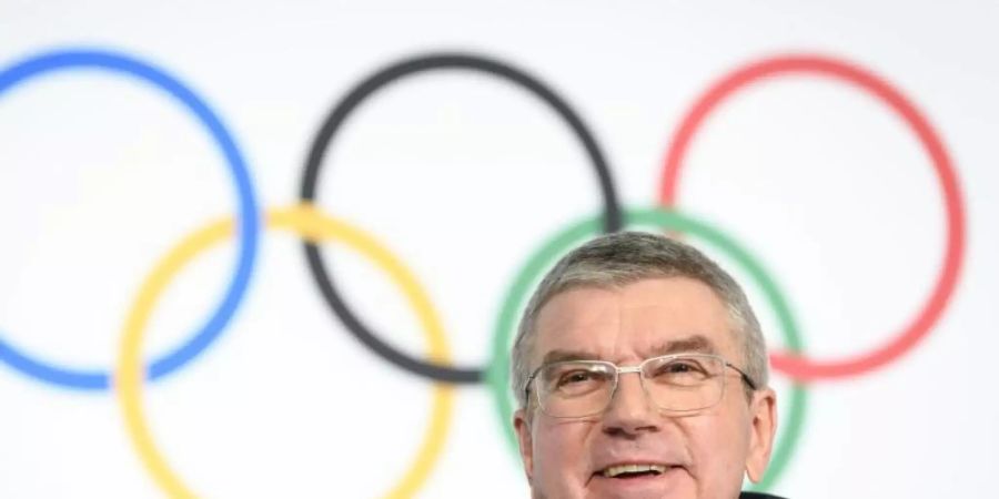 Nach IOC-Präsident Thomas Bach wird sich das IOC nach den WADA-Entscheidungen richten. Foto: Laurent Gillieron/KEYSTONE/dpa