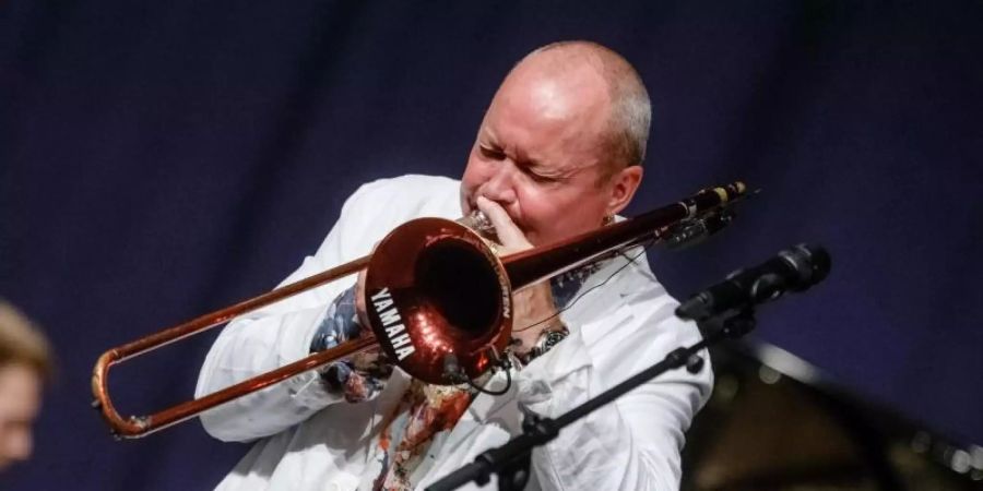 Superstar des Jazz: der schwedische Posaunist Nils Landgren. Foto: Markus Scholz/dpa